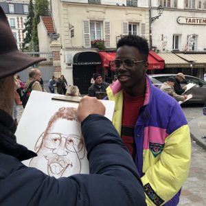 Comic-Zeichner in Paris